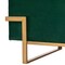 Fabulaxe Velvet Storage Ottoman Stool Box with Abstract Golden Legs - Decorative Sitting Bench, Green Large QI003939.GN.L - alternate 6